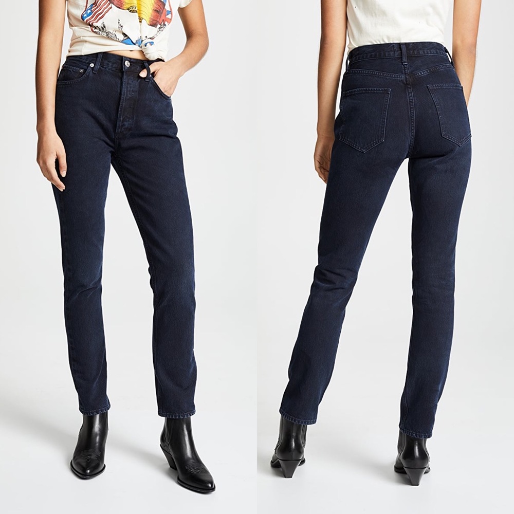 AGOLDE Remy High Rise Straight Jeans Satellite